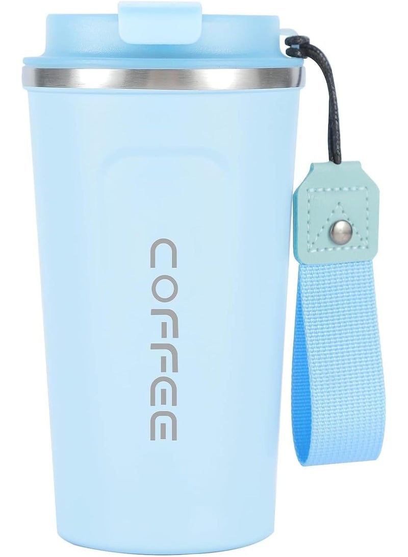 CLENEA Travel Coffee Mug 16 oz, Insulated Coffee Cups with Lid, Thermos Stainless Steel Coffee Mugs Spill Proof, Double Wall Vacuum Tumbler, Reusable To Go Mug for Hot/Ice Coffee - Image 1